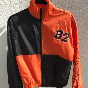 Orange & Black windbreaker never worn!